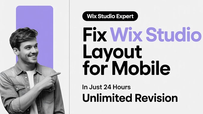 fix your wix studio layout and make it responsive for mobile