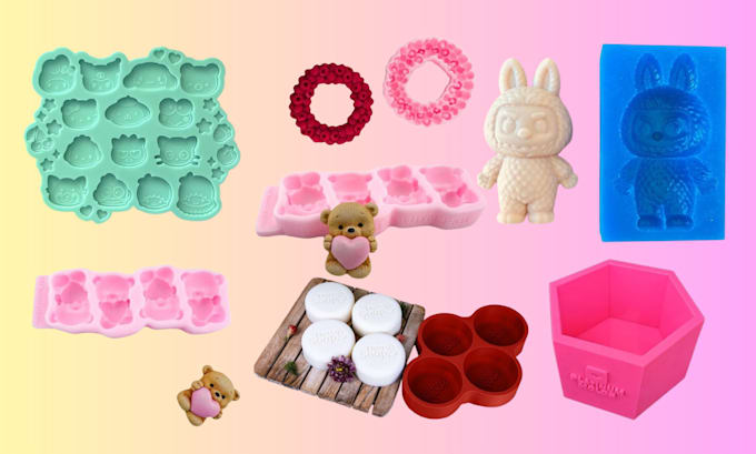 3d printable silicone mold design for chocolate resin soap stl clay