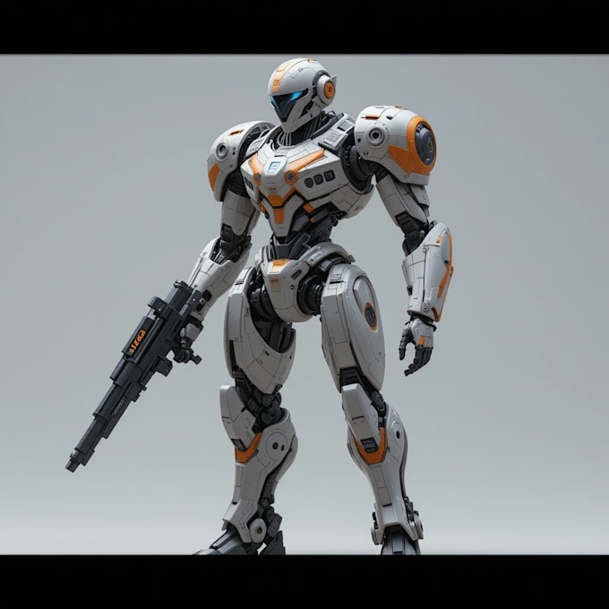 design 3d sci fi mech, robot and creature concept models