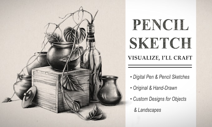 Draw pencil or ink style sketches of objects or scenes by Raisul ...