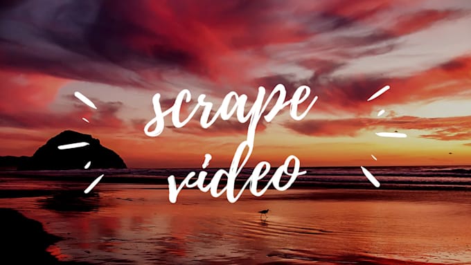 scrape youtube channel video data