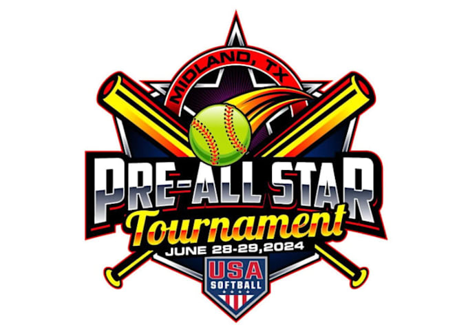 design unique softball logo with free vector files