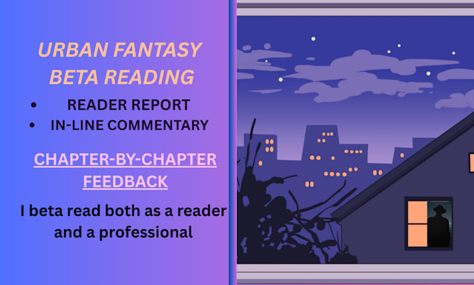 be your sensitive beta reader for urban fantasy