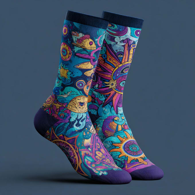 design custom and unique socks design