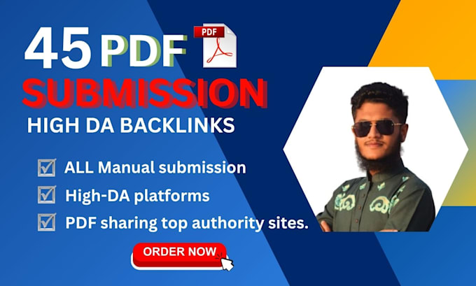 do 45 PDF submission backlinks to top document sharing sites