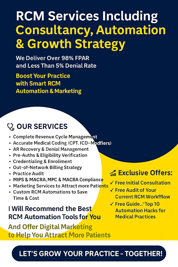 optimize your rcm workflow with automation, billing, and denial recovery