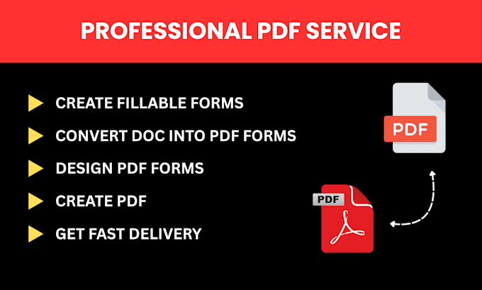 create fillable PDF form within 24 hrs