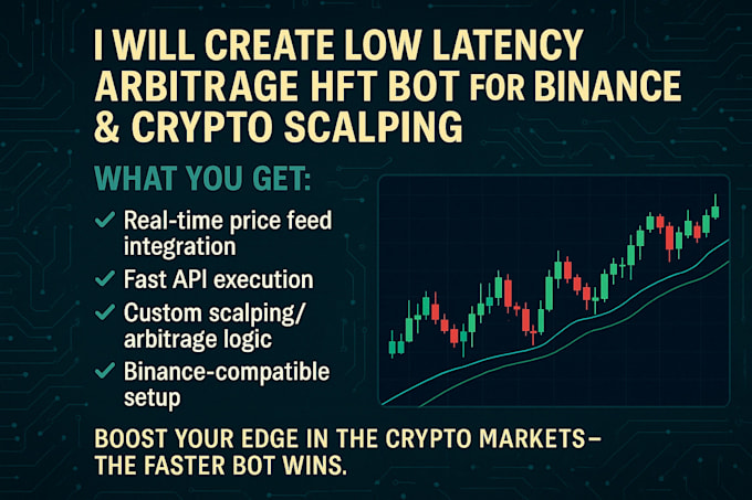 create low latency arbitrage hft bot for binance and crypto scalping