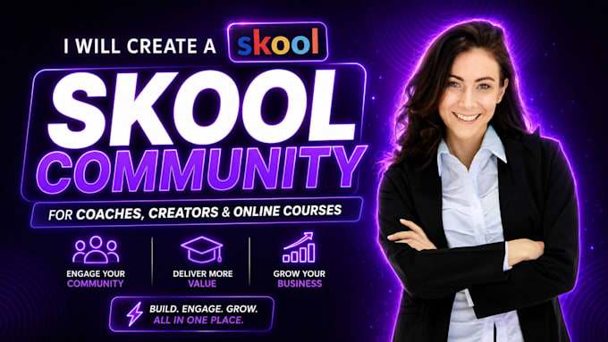 create a skool community for coaches, creators and online courses