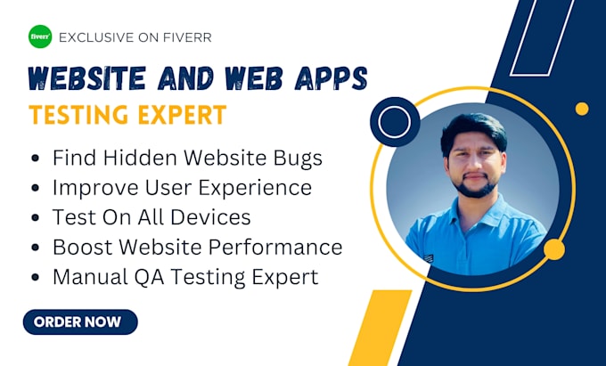 check your website or webapp for broken links, bugs and responsiveness