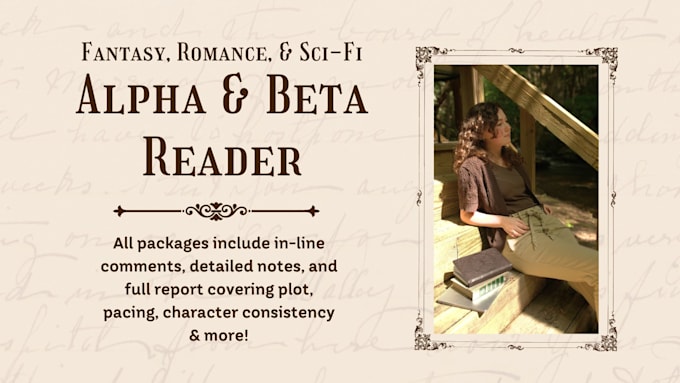 beta read your fantasy, romance, or sci fi book