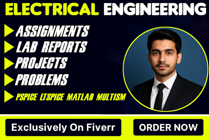 do electrical engineering assignments,projects,lab reports,problems and matlab