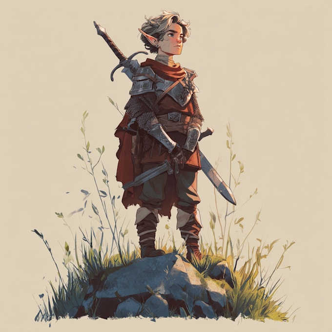 illustrate fancy rpg dnd character art