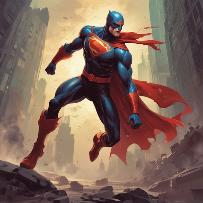 do comic book illustration, marvel comic superhero