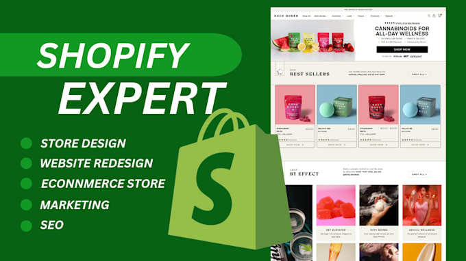 design shopify store, redesign shopify or fix shopify website