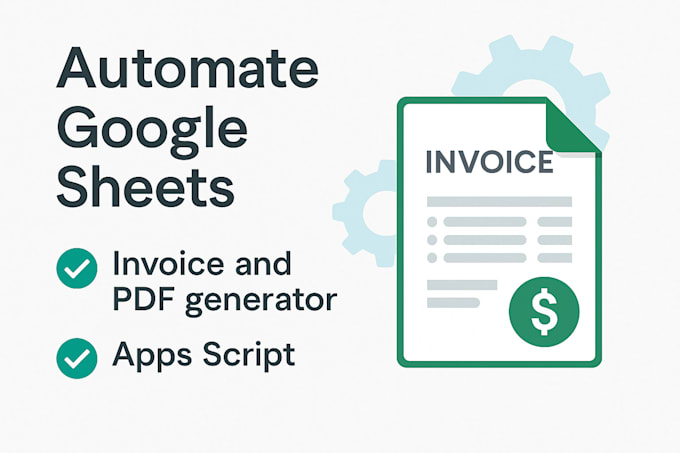 automate google sheets with invoice and PDF generator