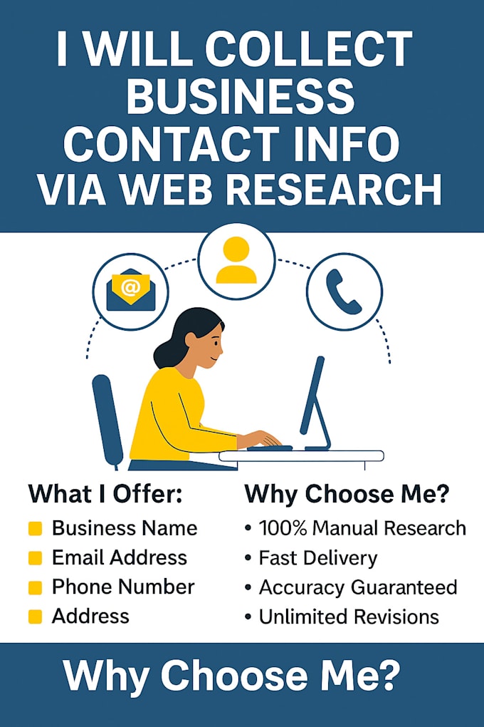 collect business contact info via web research
