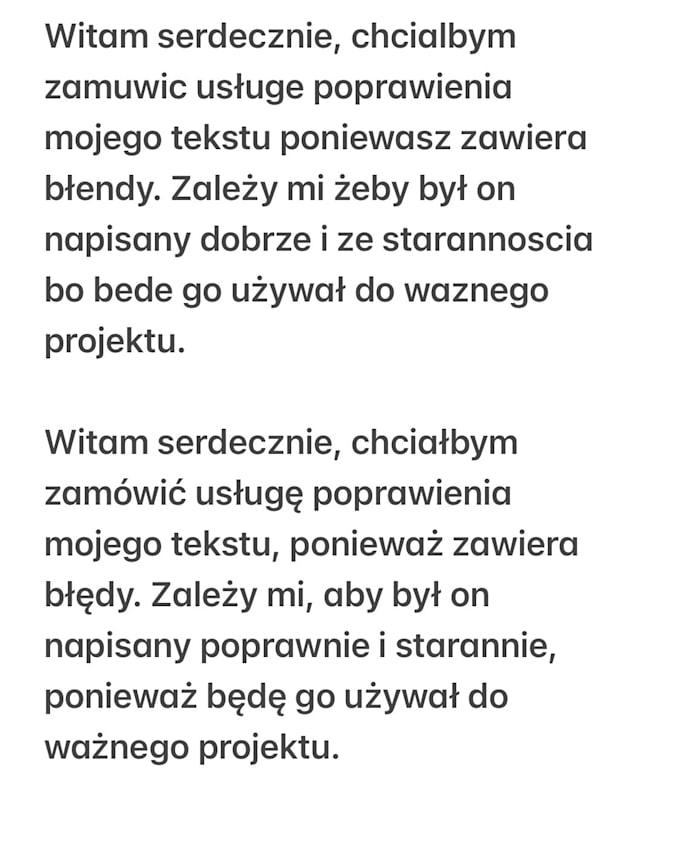 Poprawie i zredaguje tekst po polsku by Malgoana | Fiverr
