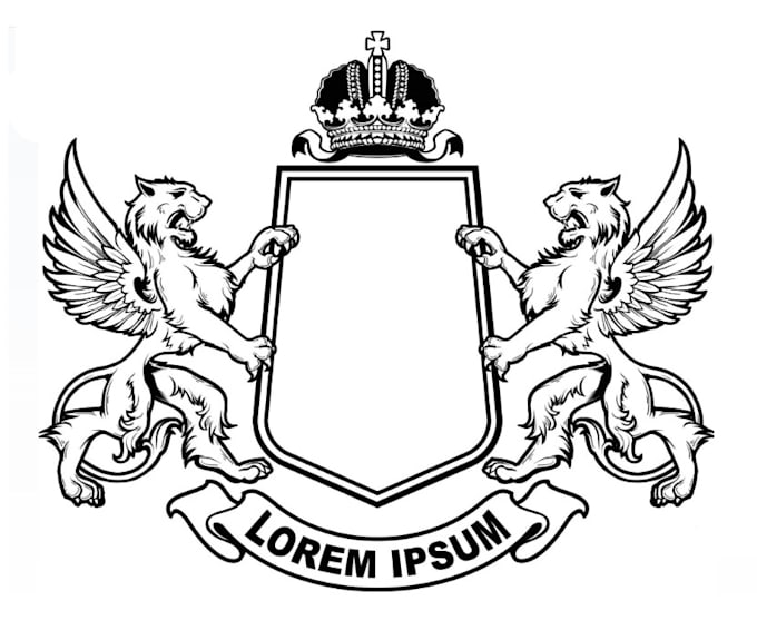 create modern coats of arms logo