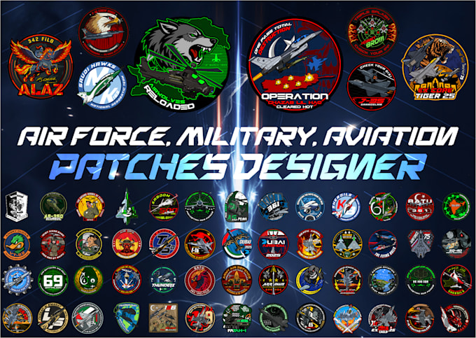 design military aviation patches with detail and power