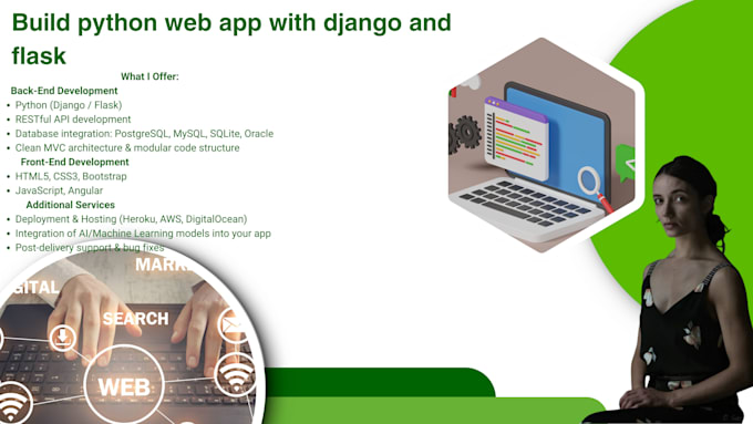 build python web app with django and flask