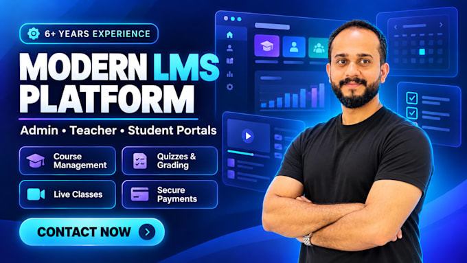 create a modern lms platform with admin, teacher, and student portals