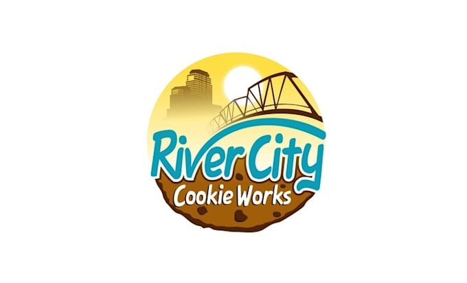 design colorful amazing cookies logo