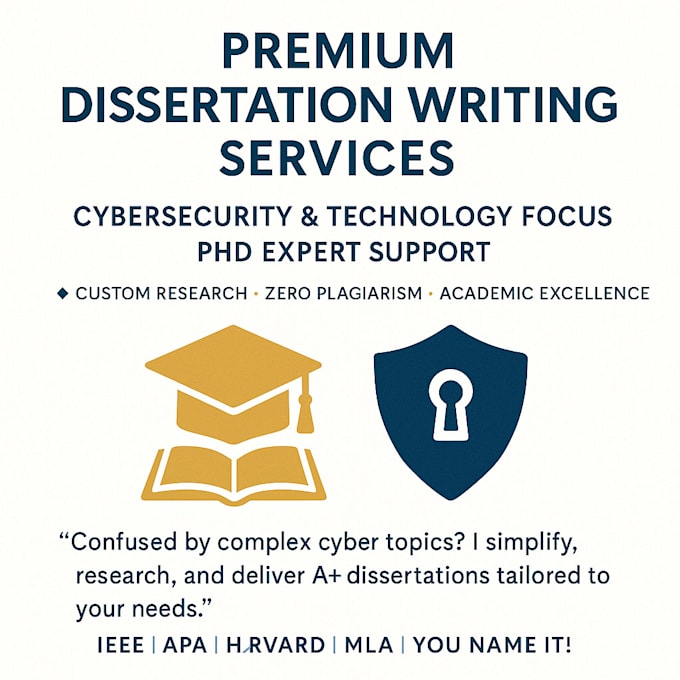 write, edit, and format cybersecurity and tech dissertations