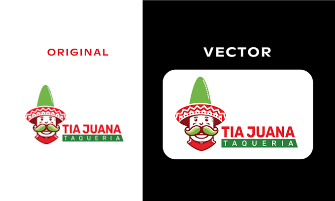 manually vectorize, fix, edit or redesign your logo