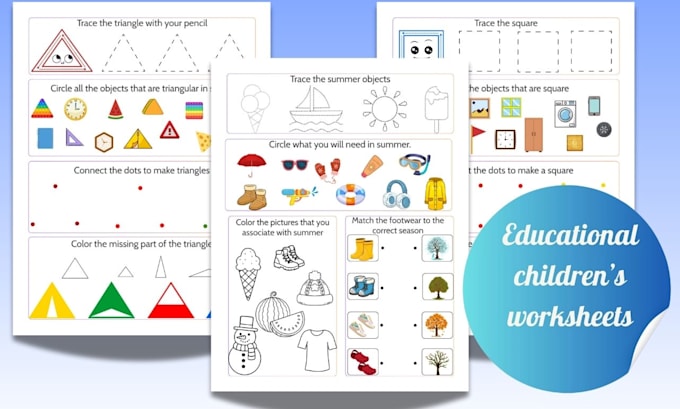 create a printable activity book with fun worksheets for kids