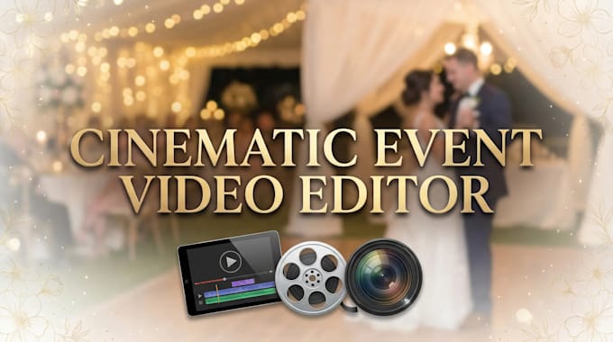 do cinematic wedding and event video editing
