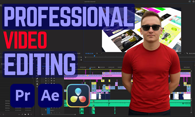 do professional video editing on adobe premiere and davinci resolve