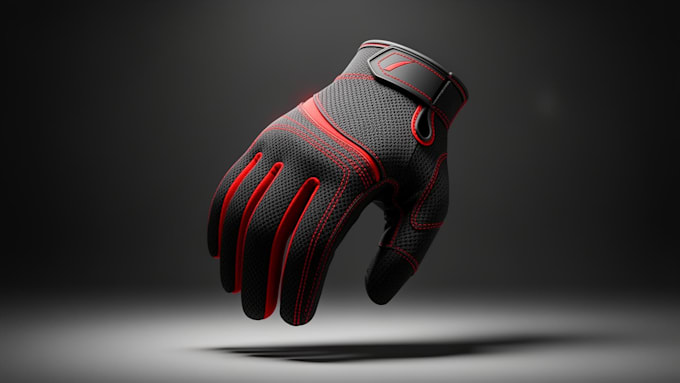 design realistic 3d apparel, glove animation, and product cgi render