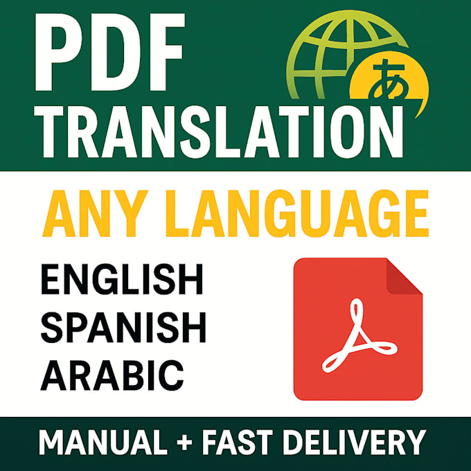 translate your PDF file into any language professionally