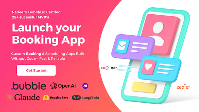 develop booking app or appointment system with bubble
