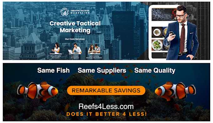 design awesome web, youtube, logo, fb ad, flyer, and email banners