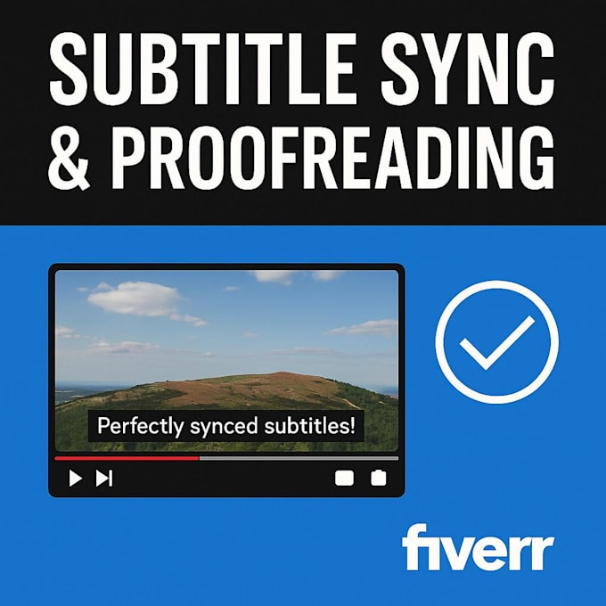 professionally sync and proofread your subtitles or srt file