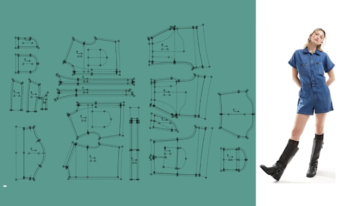 convert your paper or PDF patterns into cad sewing patterns