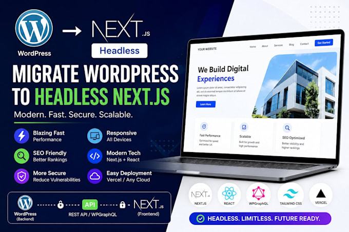 migrate your wordpress website to headless nextjs