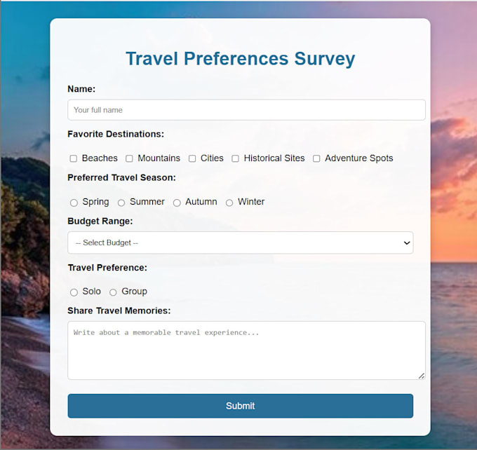 design a clean responsive webpage