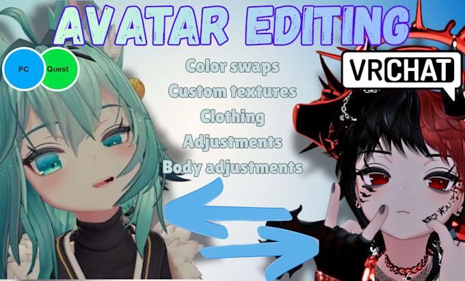 edit your vrchat avatars