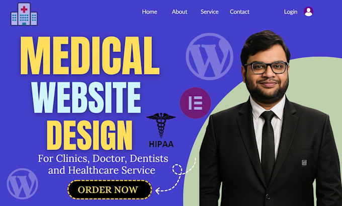 create a medical website, clinic, healthcare or doctor website