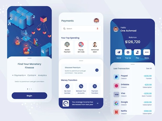 develop money transfer app, remittance app, digital wallet app