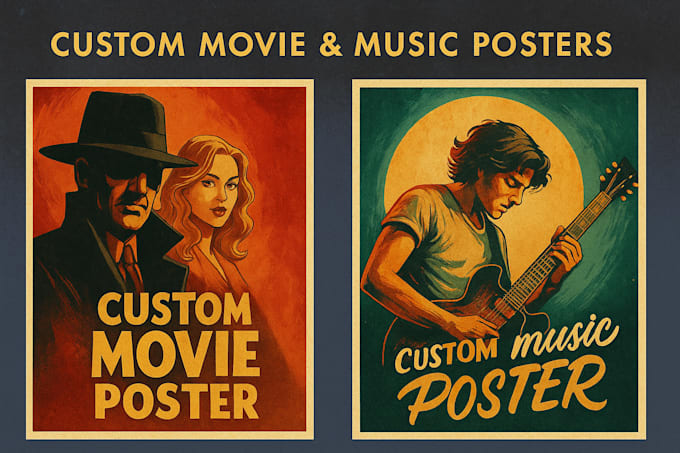 create custom posters for movies, music shows, and special events