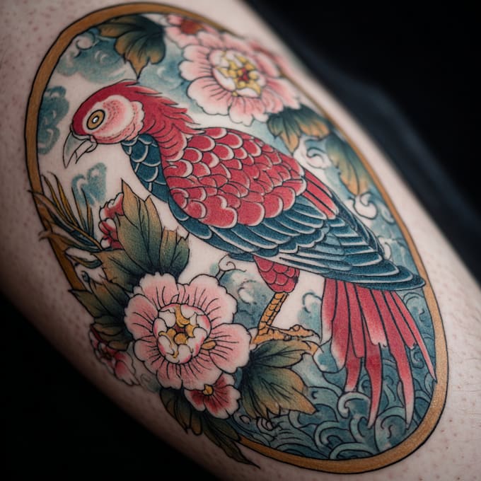 create a tattoo design for leg sleeve