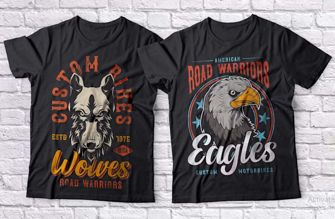 create high quality retro animal t shirt logo design