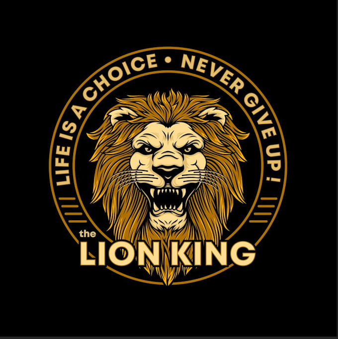 make a professional lion king logo