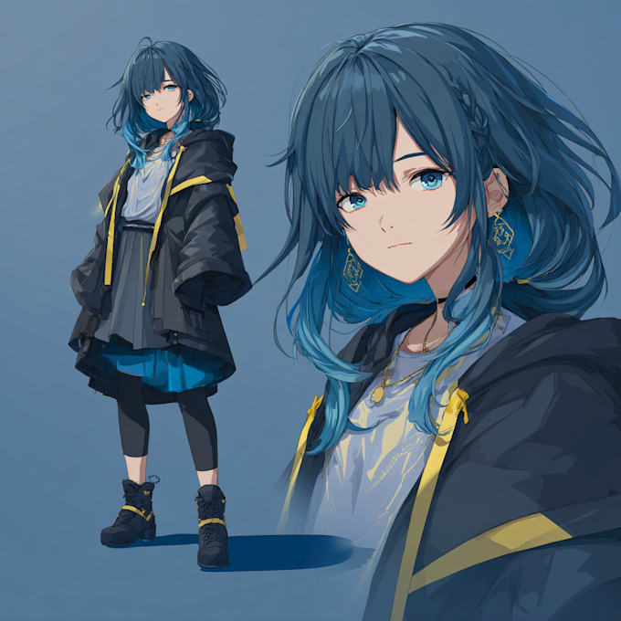 do anime style art for you and your oc