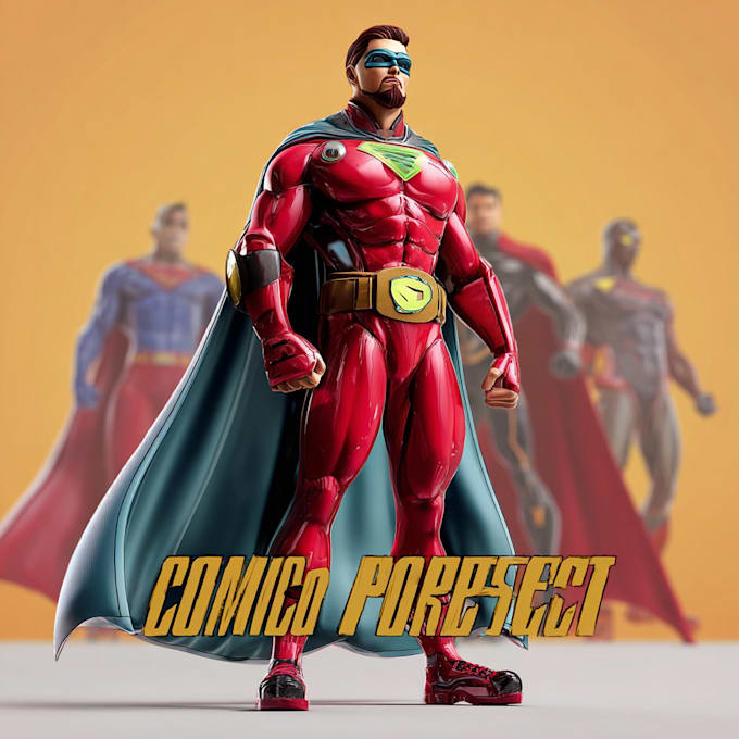 draw superhero character for you