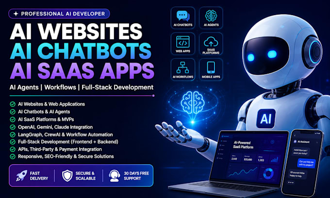 tutor ai websites ai chatbots ai saas web applications ai agents full stack ai